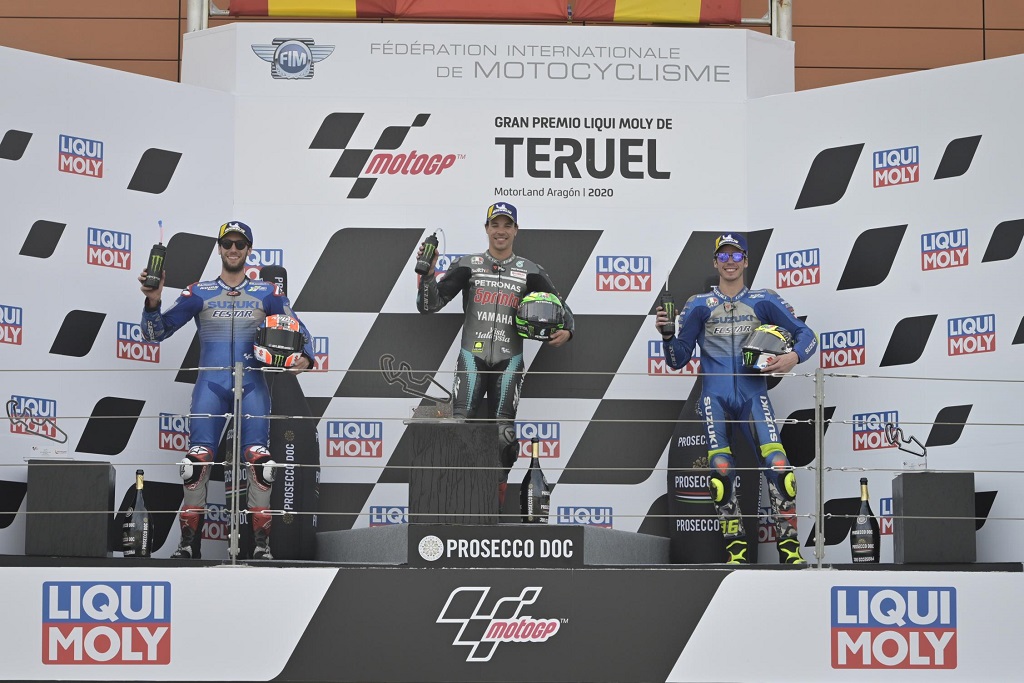 Podio del Gran Premio de Teruel. Fuente: motogp.com