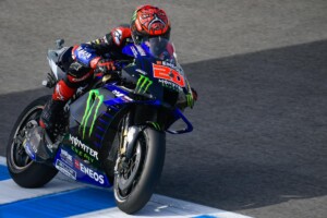 Fabio Quartararo durante los entrenamientos libres del GP España. Fuente: MotoGP